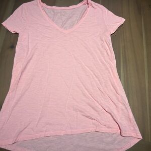 Lilly Pulitzer Pink Asymmetrical Short Sleeve Tee